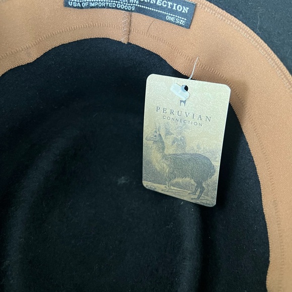 Peruvian Connection Gaucho Hat Wool | Wide Brim Black | One Size NWT - Picture 10 of 15